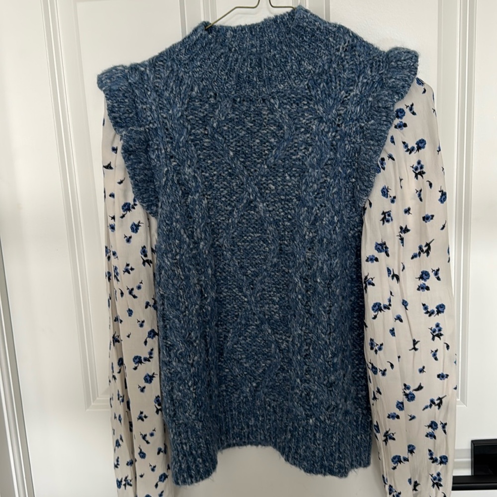 Anthro Twofor Sweater and blouse